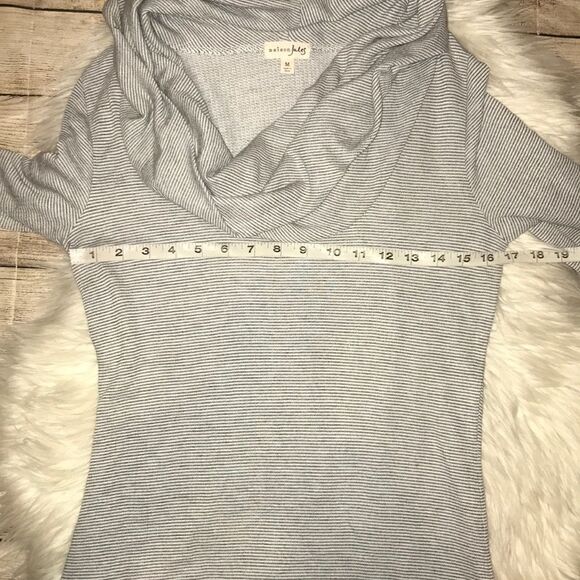 Maison Jules Cowl Neck Striped Tunic Top - Picture 5 of 7